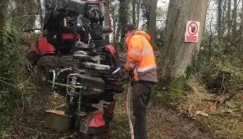 Forestry Repair Services Gloucester Repair of a Tree Harvester